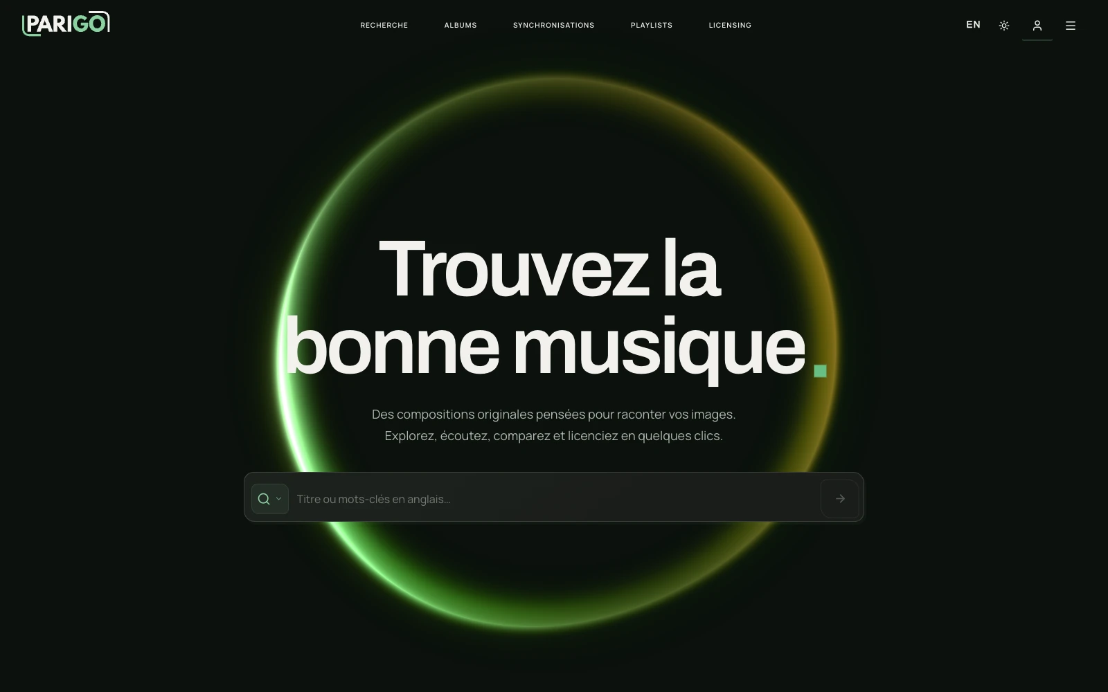 Parigo Music — Mission client · En ligne